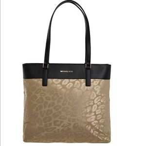 Michael Kors Morgan Large Leopard Tote Bag Truffle